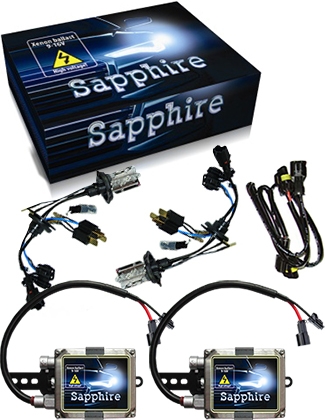 Комплект ксенона Sapphire H4 (8000К) + галоген