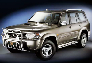 Защита передних фар прозрачная Nissan Patrol 1998- (227100)