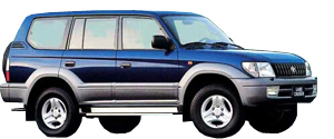 Защита передних фар карбон Toyota Land Cruiser 90 1999- (239110CF)