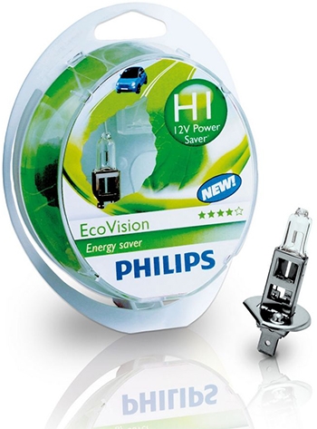 Галогенные лампы Philips H1 Eco Vision +10% (2шт.)