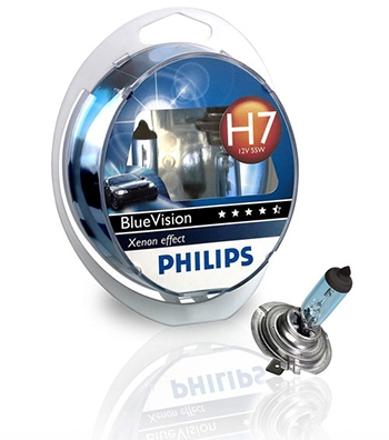 Галогенные лампы Philips H7 Blue Vision (4000K) (2шт.)