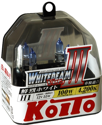 Галогенные лампы KOITO H1 WhiteBeam III (4200K) P0751W
