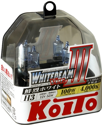 Галогенные лампы KOITO H3 WhiteBeam III (4200K) P0752W