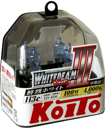 Галогенные лампы KOITO H3c WhiteBeam III (4200K) P0753W