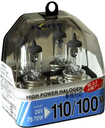 Галогенные лампы KOITO H4 HighPower P0591 (24В)