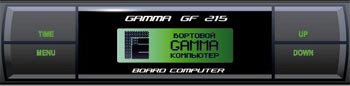 Бopтовой компьютер Gamma GF 215T (зеленый) для автомобилей Ваз