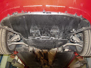 Защита картера AUDI A4 Quatro Sline на пыльник V-2,0T AL (2006-) (02.0978)