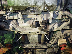 Защита картера TOYOTA Land Cruizer 120 V-3,0 TD сталь 3мм (2005-) (24.0860)