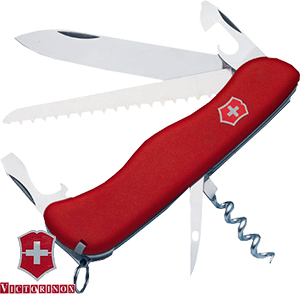 Солдатский армейский нож Victorinox Rucksack (red) 0.8863